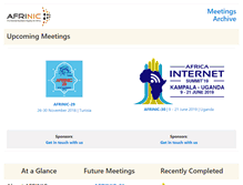Tablet Screenshot of meeting.afrinic.net